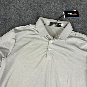 RLX Ralph Lauren Golf Polo Pro Fit Mens Size XXL Grey Performance Tee $110 NWT